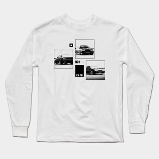 NISSAN SKYLINE GTS-R R31 Black 'N White Archive Long Sleeve T-Shirt